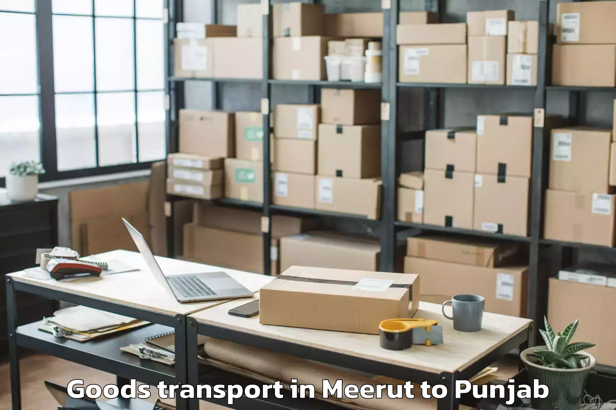 Meerut to Muktsar Goods Transport Booking